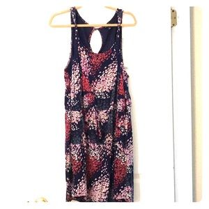 Lucky Brand floral dark blue/purple dress